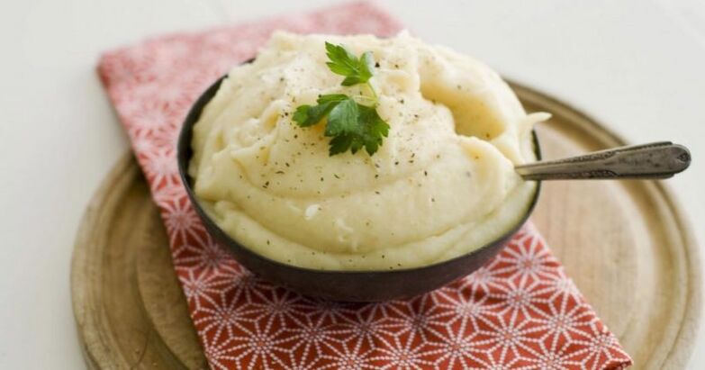 Mashed potatoes for the diet 6 petals
