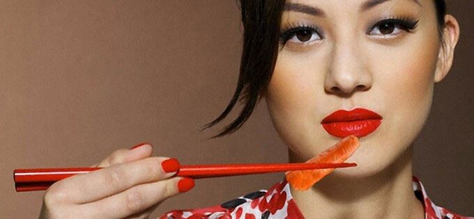 girl on a Japanese diet for weight loss